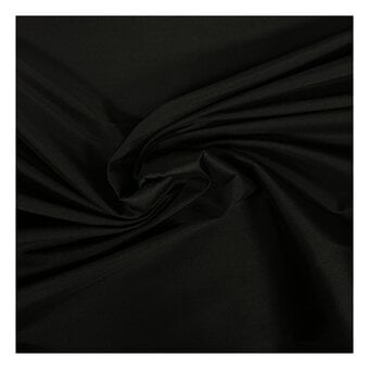 Black Taffeta Anti-Static Lining Fabric by the Metre