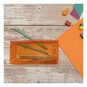 Clear Orange Pencil Case image number 2