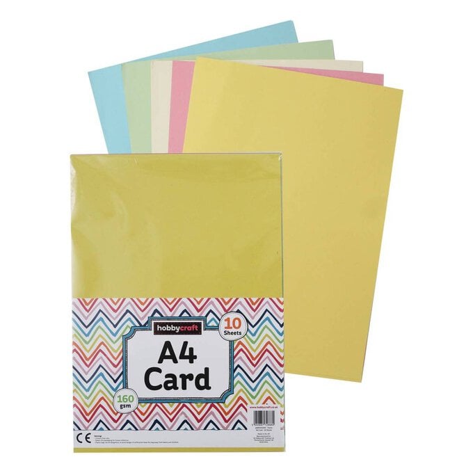 Pastel Card A4 10 Pack