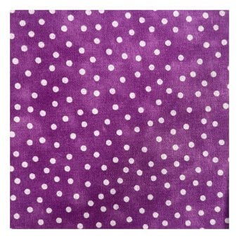 Lilac Spotty Cotton Textured Blender Fabric by the Metre
