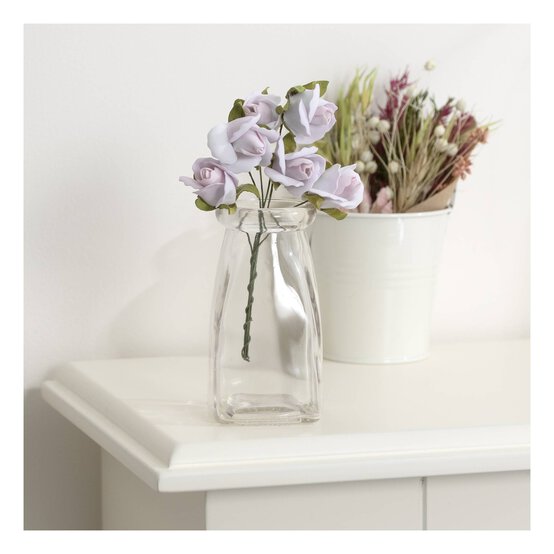 Handmade Blush Rose Wired Floral Picks 6 Pack  image number 2