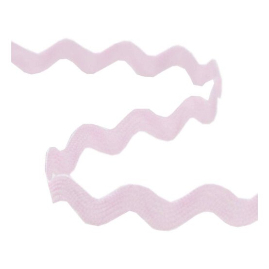 Baby Pink Ric Rac Ribbon 6mm x 4m image number 1