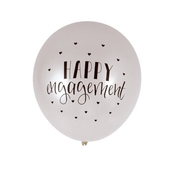 Happy Engagement Latex Balloons 10 Pack image number 3