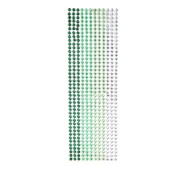 Mixed Green Adhesive Gems 6mm 504 Pack image number 2