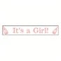Baby Pink It's A Girl Ribbon 25mm x 3m image number 1