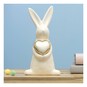 Glazed Rabbit with a Gold Heart 12cm  image number 1