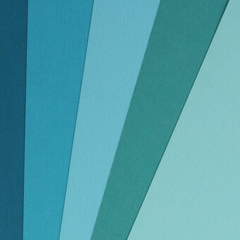 My Colours Aqua Tones Canvas Cardstock 12 x 12 Inches 12 Pack image number 2