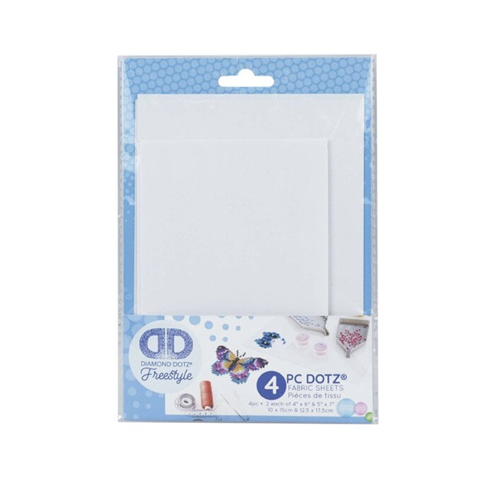Diamond Dotz Non-Adhesive Fabric Sheets 4 Pack  image number 1