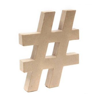 Mache Hashtag Symbol 20cm