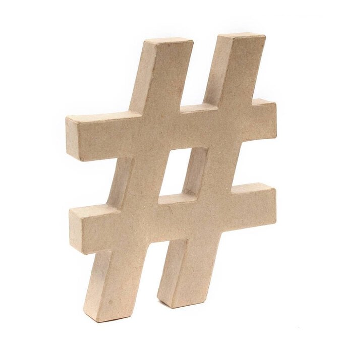 Mache Hashtag Symbol 20cm image number 1