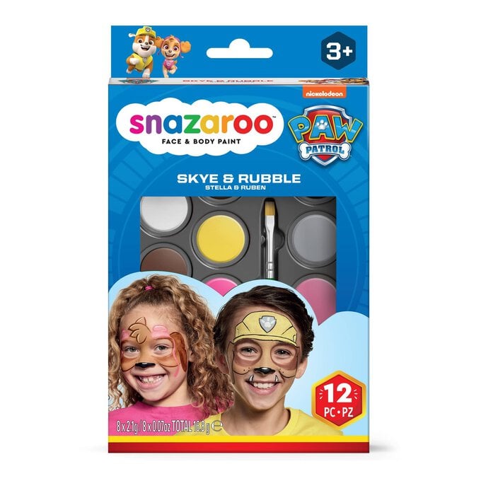 Snazaroo Paw Patrol Skye and Rubble Face Painting Kit image number 1