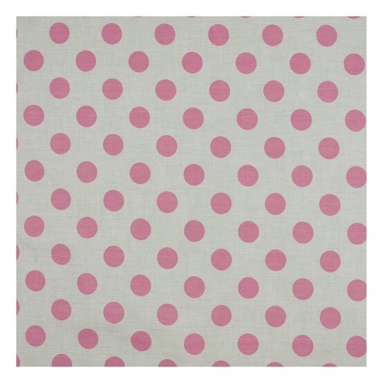 Pink Hometown Chambray Dots Fabric by the Metre image number 2