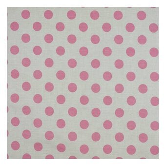 Pink Hometown Chambray Dots Fabric by the Metre image number 2