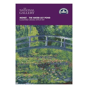 National Gallery Water-Lily Pond Cross Stitch Kit 30.5cm x 18.7cm image number 2