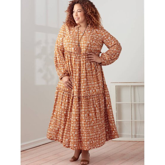 Simplicity Tiered Dress Sewing Pattern S9265 (XXS-XXL) image number 7