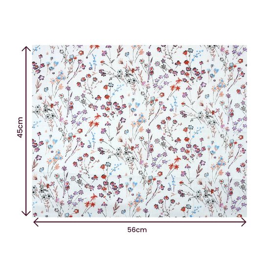 Sketchy Floral Cotton Fat Quarters 4 Pack image number 6