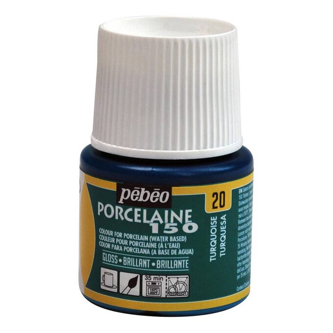 Pebeo Turquoise Porcelaine 150 Paint 45ml image number 1