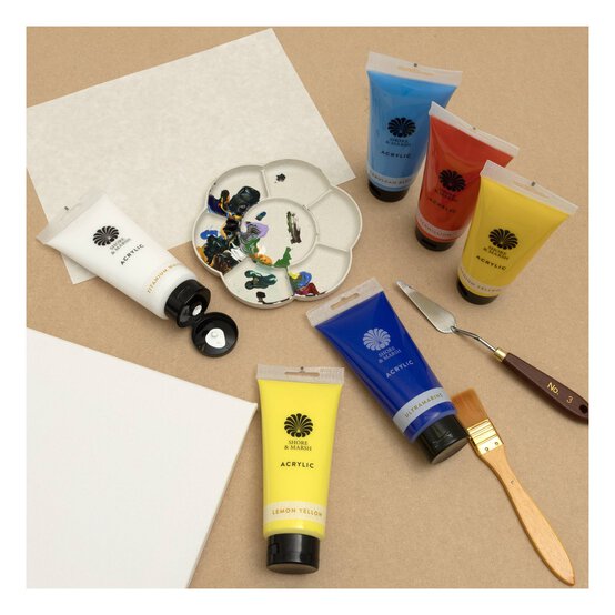 Shore & Marsh Titanium White Acrylic Paint 200ml image number 4