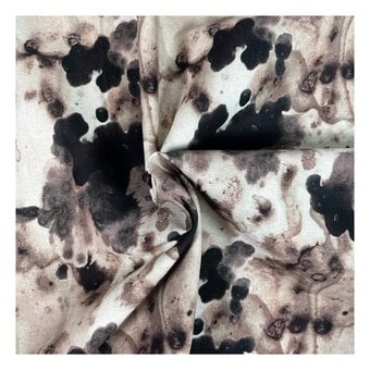 Brown Marble Cotton Print Fabric by the Metre