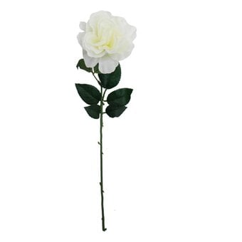 Cream Rose Stem 44cm