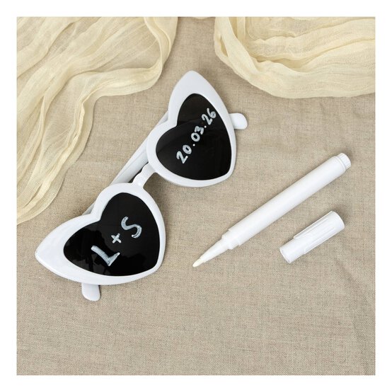 Create & Celebrate Heart Glasses with Pen image number 2