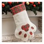 Paw Print Hessian Stocking 38cm image number 3