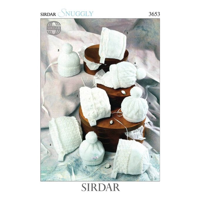 Sirdar Snuggly DK Hats Digital Pattern 3653 image number 1