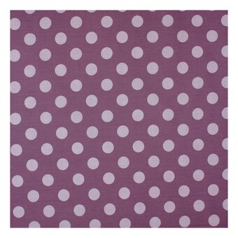 Mauve Hometown Chambray Dots Fabric by the Metre image number 2