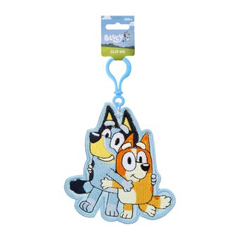 Bluey Embroidered Clip-On Keyring