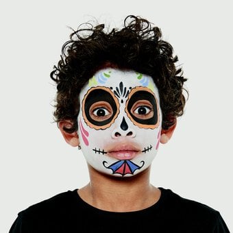Halloween Candy Skull Face Painting Tutorial