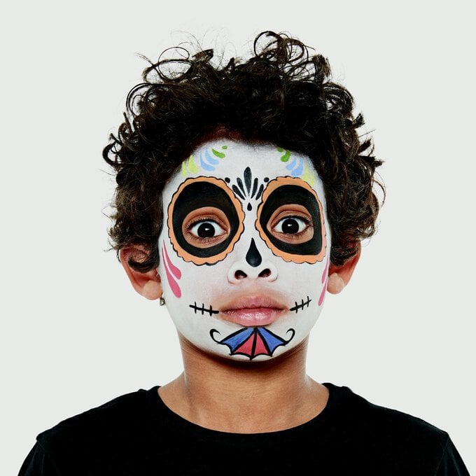 Halloween Candy Skull Face Painting Tutorial | Hobbycraft