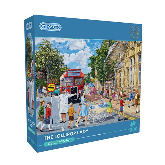Gibsons The Lollipop Lady Jigsaw Puzzle 1000 Pieces image number 1