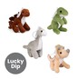 Assorted Living Nature Dinosaur Stuffed Animal Keyring image number 1