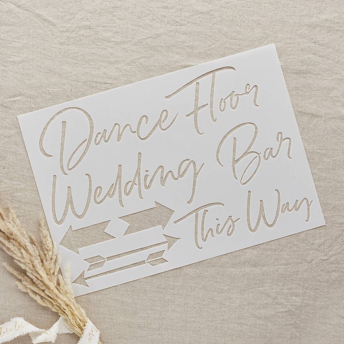 Wedding Sign Stencils 4 Pack Hobbycraft