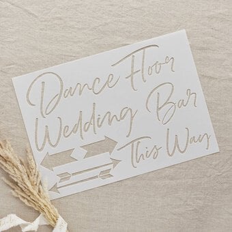 Wedding Sign Stencils 4 Pack image number 3