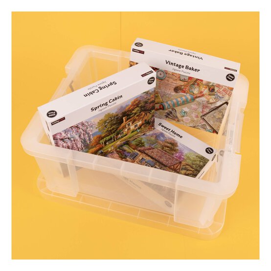 Whitefurze Allstore 24 Litre Clear Storage Box  image number 3