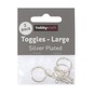Silver Plated Toggle Clasp 17mm 3 Pack image number 2