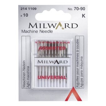 Milward 70 80 and 90 Gauge Machine Needles 10 Pack
