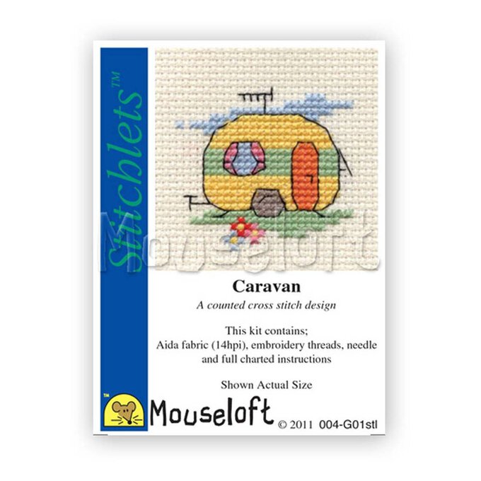 Mouseloft Stitchlets Caravan Cross Stitch Kit image number 1
