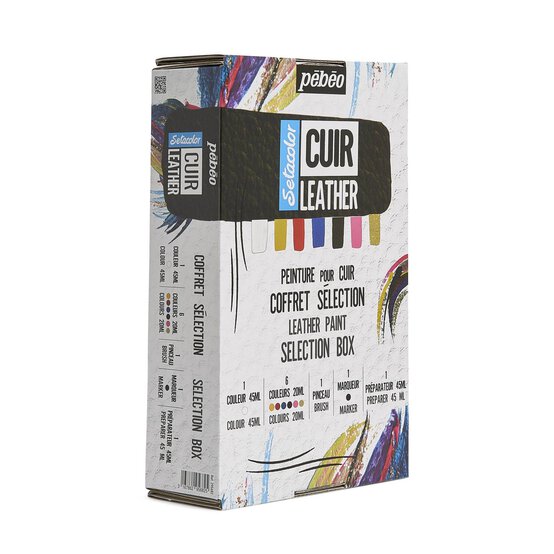 Pebeo Setacolor Leather Paint Selection Box image number 4
