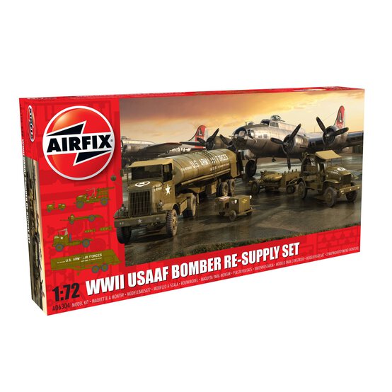 Airfix WWII USAAF 8th Bomber Resupply Set Model Kit 1:72 image number 1