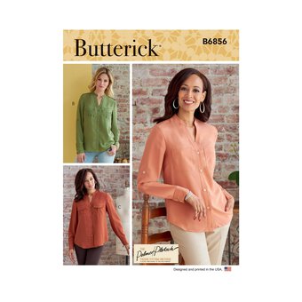 Butterick Women's Shirts  Sewing Pattern B6856 (F5 16-24)