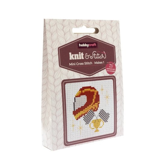 Mini Racing Helmet Cross Stitch Kit image number 2