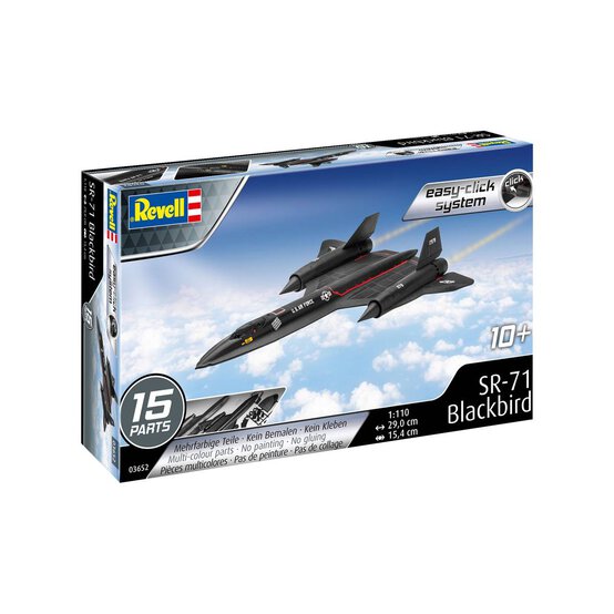 Revell Easy Click SR-71 Blackbird Model Kit 1:110 image number 1