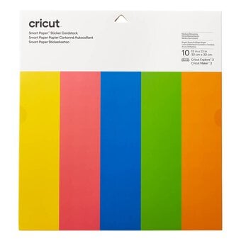 Cricut Bright Smart Paper Sticker Cardstock 10 Pack