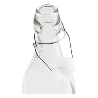 Clear Glass Bottle with Lid 1 Litre image number 2