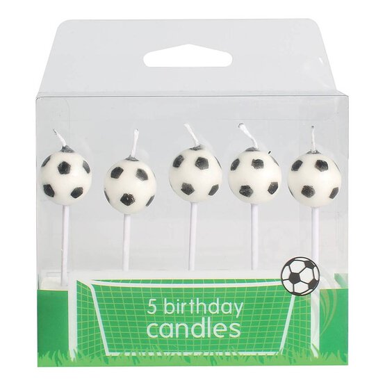 Culpitt Novelty Football Candles 5 Pack image number 1