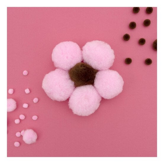 Pink Pom Poms 60 Pack  image number 2