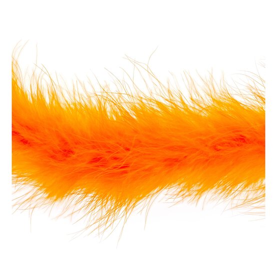 Orange Luxury Marabou Trim by the Metre image number 1
