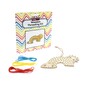 Rainbow Faces Wooden Threading Kit image number 1